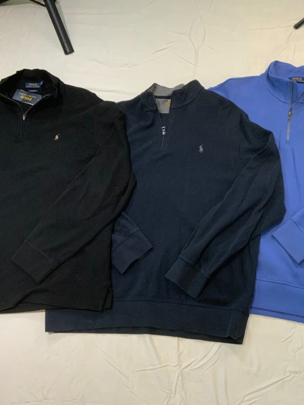 Polo Ralph Lauren XL Quarter Zip Pullover Bundle 3 Sweaters NWT Golf Casual